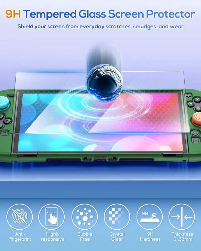 Alt view image 6 of 7 - Upgrade Switch 2 Protective Case&Screen Protector Set,Dockable Cover
