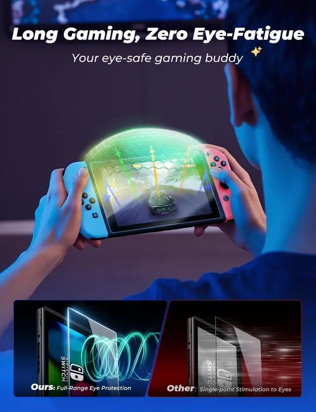 Alt view image 3 of 6 - for Nintendo Switch Screen Protector Eye Protection 2017 6.2inch