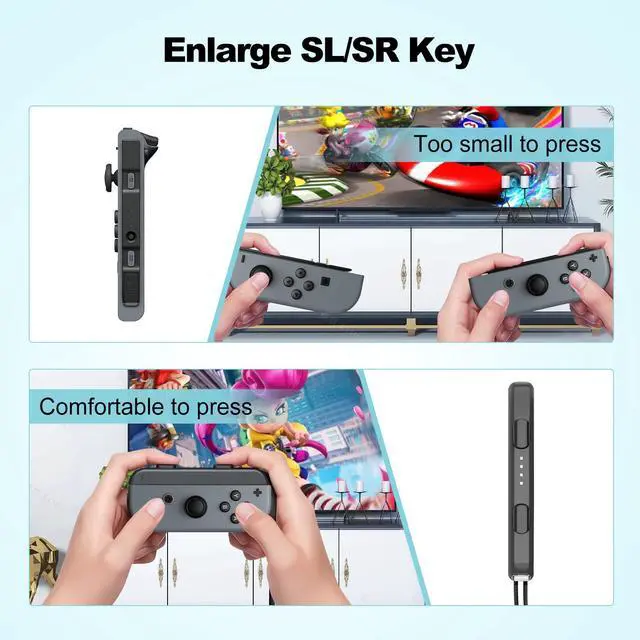 Alt view image 5 of 7 - 2 Pack Wrist Strap for Nintendo Switch Controller Joycon, Replacement Strap Parts Accessories for Joy Con Joy-Con Controller