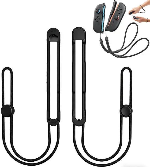 Main image of Wrist Straps Compatible with Nintendo Switch 2, Wrist Strap for Switch 2 Joycon 2- Replacement Accessories for Joy Con 2 Controller Straps (Black)