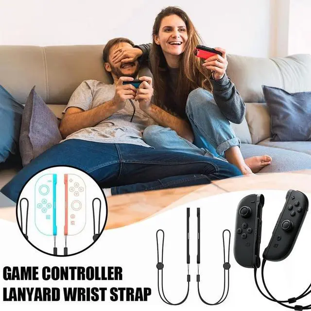 Alt view image 2 of 7 - Wrist Straps Compatible with Nintendo Switch 2, Wrist Strap for Switch 2 Joycon 2- Replacement Accessories for Joy Con 2 Controller Straps (Black)
