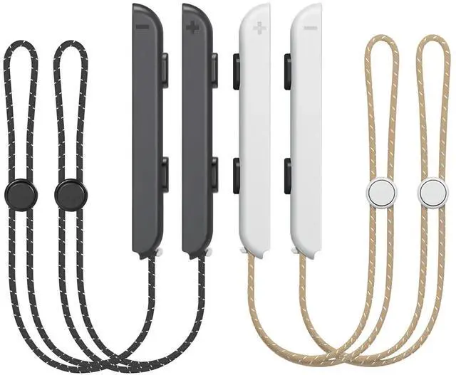 Main image of Wrist Strap for Switch Joycon 4 Pack Lanyard Attachments Replacement Parts Accessories for Joy Con Controller