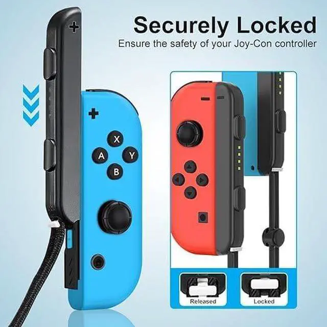 Alt view image 2 of 4 - Wrist Strap for Switch Controlle2-Pack Lanyard Replacement Accessory Joy-Con Controller Accessory (Black)
