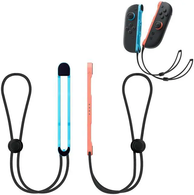 Main image of Wrist Straps Compatible with Nintendo Switch 2, Replacement Wrist Strap for Joycon 2 Controller, Safety Lanyard for Joy Con 2 (Blue&Red)