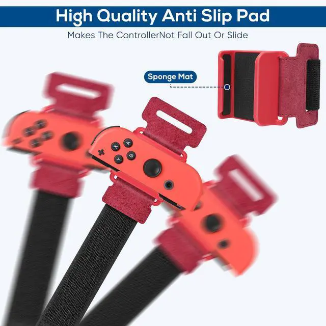 Alt view image 3 of 7 - 2 Pack Wrist Band for Nintendo Switch Dance Games