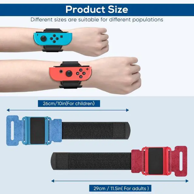 Alt view image 5 of 7 - 2 Pack Wrist Band for Nintendo Switch Dance Games