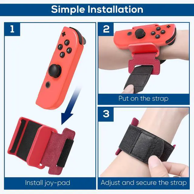 Alt view image 4 of 7 - 2 Pack Wrist Band for Nintendo Switch Dance Games