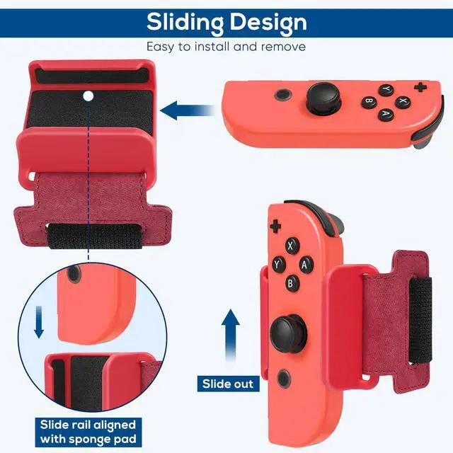 Alt view image 6 of 7 - 2 Pack Wrist Band for Nintendo Switch Dance Games