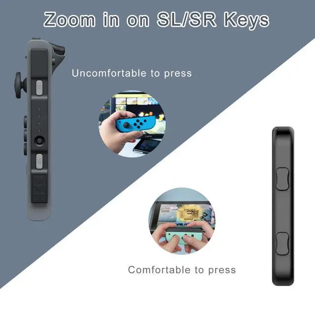 Alt view image 3 of 6 - 2 Pack Wrist Strap for Switch Joycon - Replacement Accessories for Joy con Straps (Black)