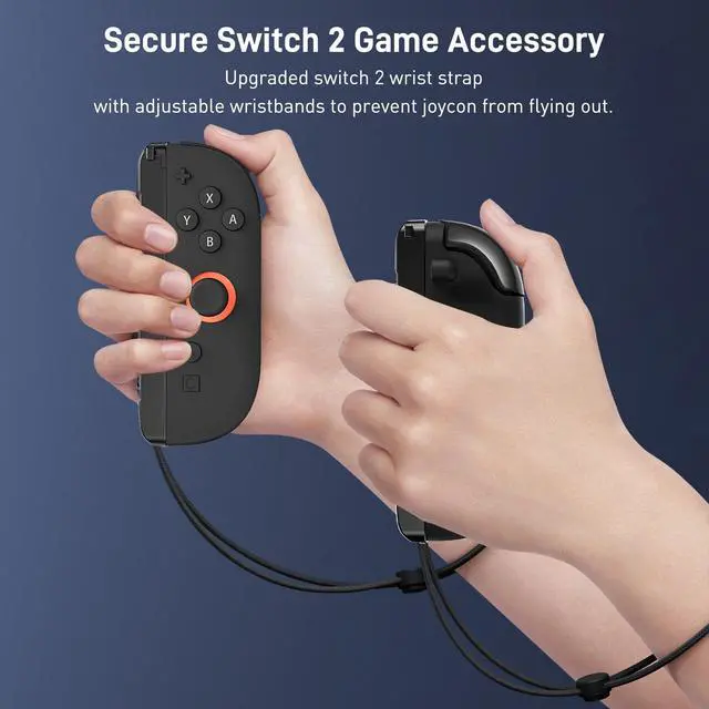 Alt view image 7 of 7 - 4 Pack Wrist Strap for Nintendo Switch 2 Joycon, Wrist Lanyard Replacement Part Accessories for Joycon 2 Controller