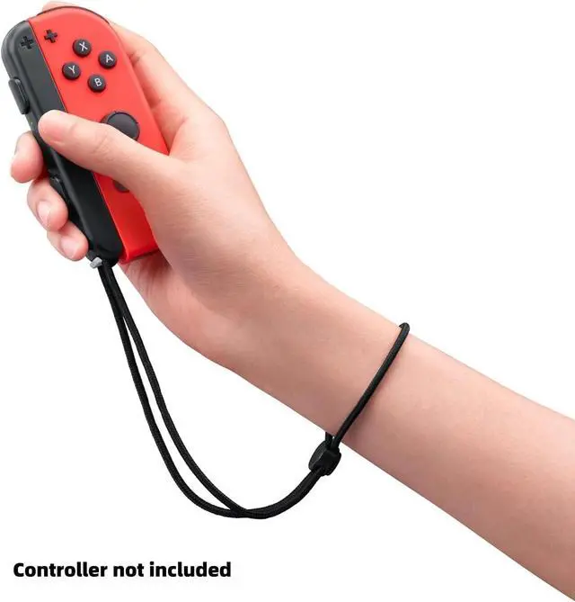 Alt view image 2 of 7 - Joy-Con Grip for Nintendo Switch, Ergonomic Controller Grip with Wrist Strap, Pink
