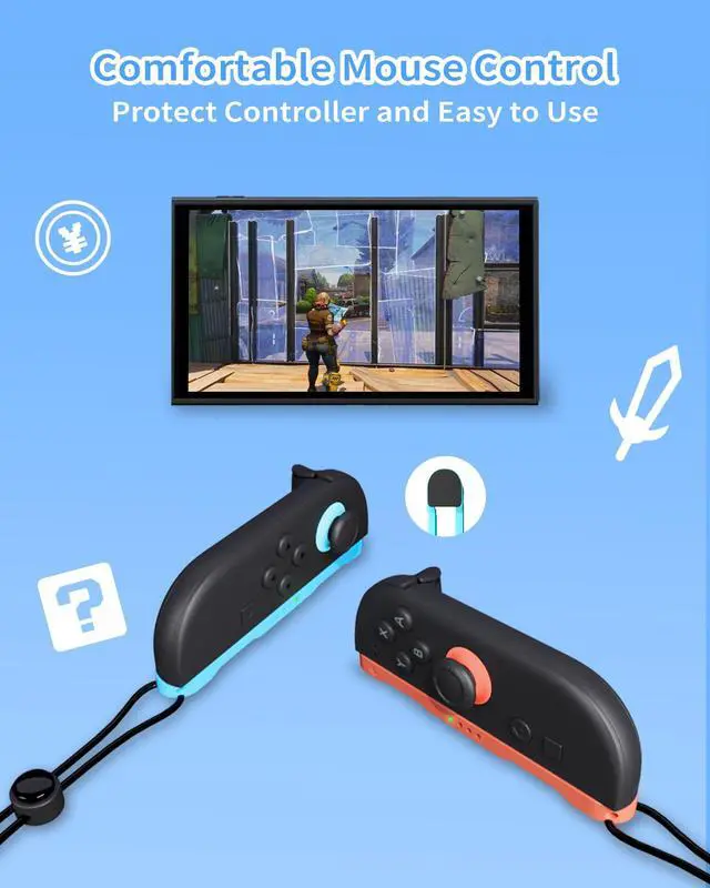Alt view image 3 of 6 - 2 Pack Wrist Strap for Switch 2 Joycon 2- Replacement Accessories for Joy con 2 Straps(Blue and Orange)