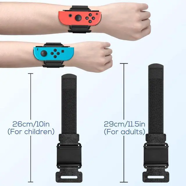 Alt view image 2 of 6 - Adjustable Wrist Bands for Switch Joy-Con, Dance Workout, 2 Pack
