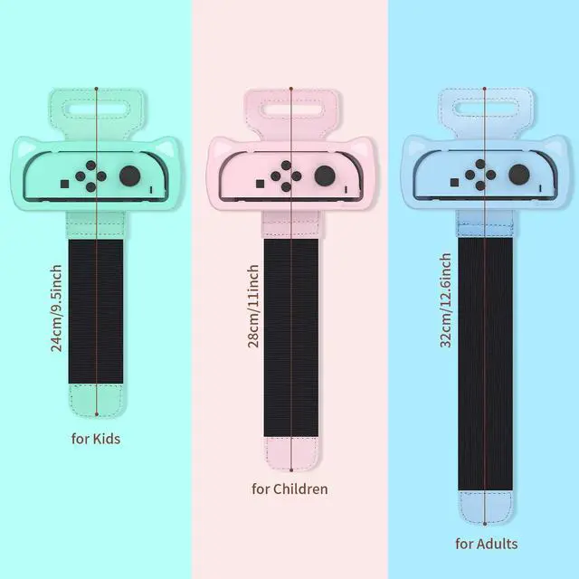 Alt view image 2 of 7 - Wristbands for Just Dance 2026 2025 2024 2023 Switch Game, Adjustable Elastic Straps Compatible with Nintendo Switch 1 Joycons for Adults Teens and Kids, Pack of 3