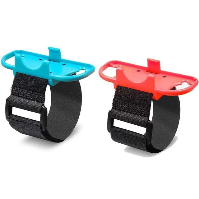 Alt view image 3 of 7 - Wrist Band Straps Compatible with Switch Just-Dance for Zumba Burn It Up for Nintendo Switch & Swith OLED Model for Joy-Cons,Adjustable Elastic Strap 2 Pack Red/Blue