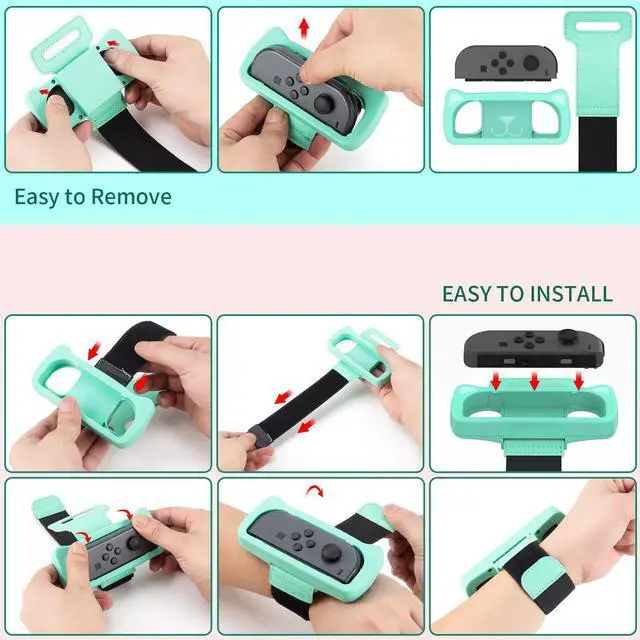 Alt view image 6 of 7 - Wristbands for Just Dance 2026 2025 2024 2023 Switch Game, Adjustable Elastic Straps Compatible with Nintendo Switch 1 Joycons for Adults Teens and Kids, Pack of 3