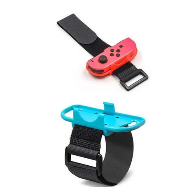 Alt view image 4 of 7 - Wrist Band Straps Compatible with Switch Just-Dance for Zumba Burn It Up for Nintendo Switch & Swith OLED Model for Joy-Cons,Adjustable Elastic Strap 2 Pack Red/Blue