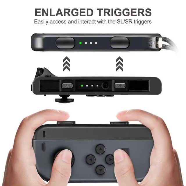 Alt view image 5 of 7 - Wrist Strap for Joycon 4 Pieces Switch Parts Accessories Controller Attachments Compatible with Joy Con, Dual Remote Comfort Controller Straps Black White 2 Pairs