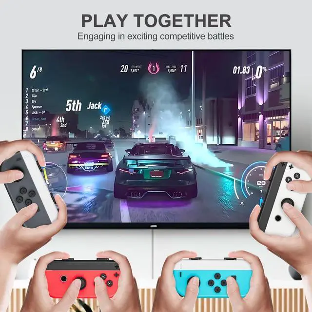 Alt view image 7 of 7 - Wrist Strap for Joycon 4 Pieces Switch Parts Accessories Controller Attachments Compatible with Joy Con, Dual Remote Comfort Controller Straps Black White 2 Pairs