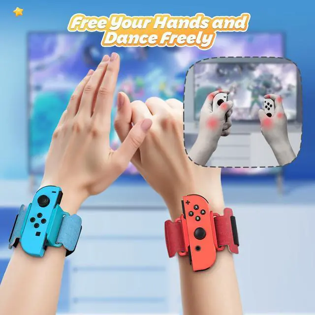 Alt view image 2 of 7 - Wrist Bands for Nintendo Switch for Just Dance 2026 2025 Games
