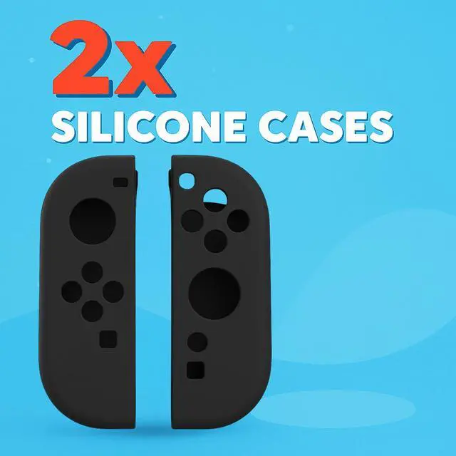 Alt view image 2 of 7 - Joy-Con Silicone Grip Covers for Nintendo Switch 2 and Switch 1 - Anti-Slip Protective Skin Set - Ergonomic Controller Grip - Soft Silicone - Fits Nintendo Switch 2 Joy-Con