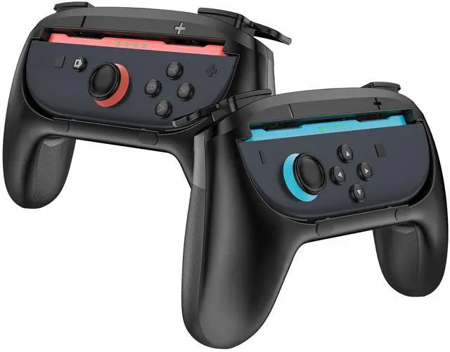 Main image of 2 Pack Joy-Con Grips for Nintendo Switch 2 2025 Released, Wear-Resistant Comfort Controller Hand Grip Handles Holder for Joycon -Black
