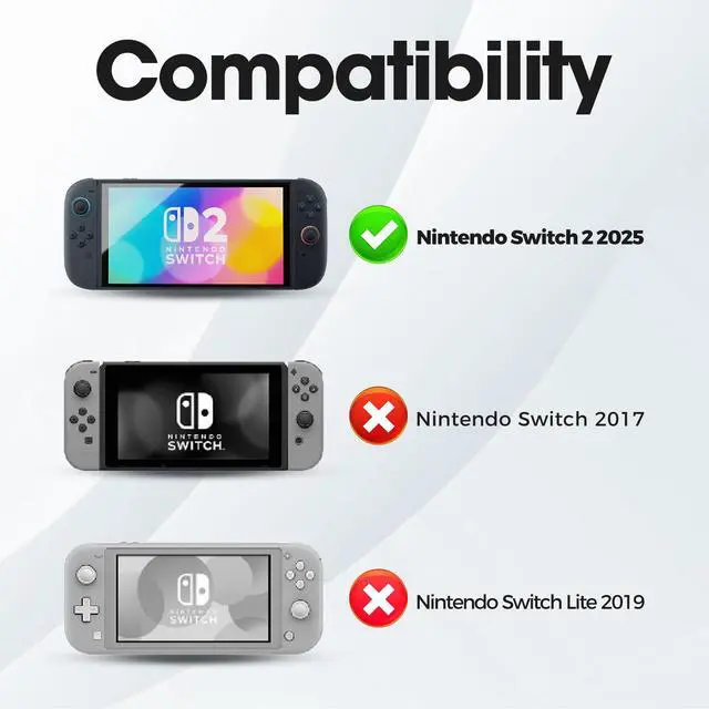 Alt view image 2 of 7 - Nintendo Switch 2 Case Shell, Hard Protective Shell 2025 -Black
