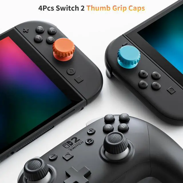 Alt view image 3 of 7 - Switch 2 Thumb Grips for Nintendo Switch 2 and Pro Controllers