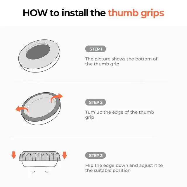 Alt view image 7 of 7 - Switch 2 Thumb Grips for Nintendo Switch 2 and Pro Controllers