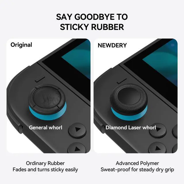Alt view image 3 of 7 - Joystick Replacement Caps Thumb Grips for Nintendo Switch 2