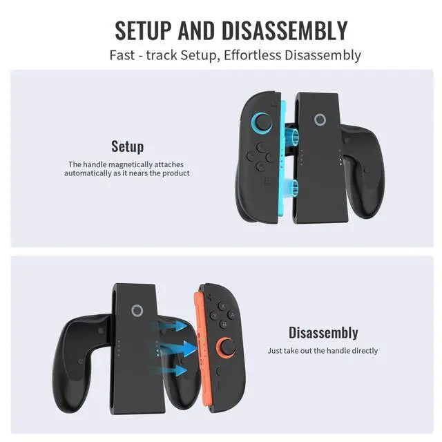 Alt view image 5 of 7 - Switch 2 Joycon 2 Charging Grip for Nintendo Switch 2 Accessories