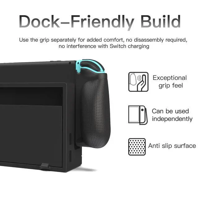 Alt view image 4 of 6 - Ergonomic Comfort Grip for Switch & Switch OLED Compatible with Joy-Con Controllers, Enhanced Stability for Long Gaming Sessions