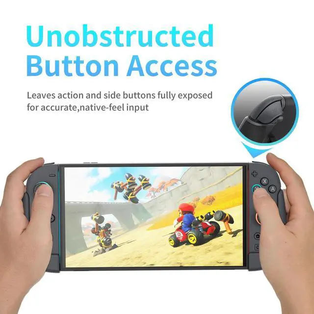 Alt view image 2 of 6 - Split Grips for Nintendo Switch 2 Joycon 2 Ergonomic, Anti-Slip TPU, Quick Release & Lightweight (Black)