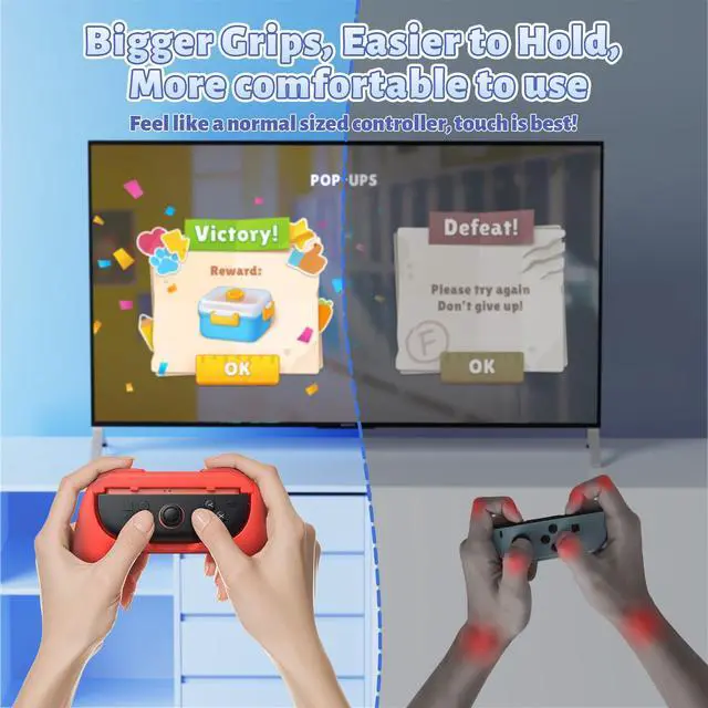 Alt view image 4 of 7 - Switch 2 Controller Grips for Nintendo Switch 2 for Joy-Con 2
