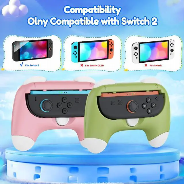 Alt view image 2 of 6 - Controller Grips for Joy-Con Compatible with Switch 2