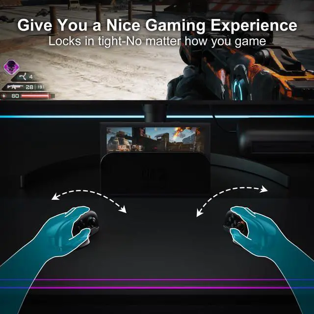 Alt view image 6 of 7 - Gaming Mouse Grip for Switch 2 Joycons, 2 Pack