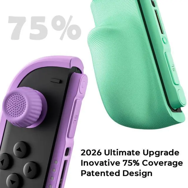 Alt view image 4 of 6 - P2 Split Grip Case for Nintendo Switch 2, Joy-Con Lock Firmly, Mouse Mode Patent Innovative Design, Comfort Ergonomic Grips, Enhance Gaming Experience, Anti-slip Sweatproof