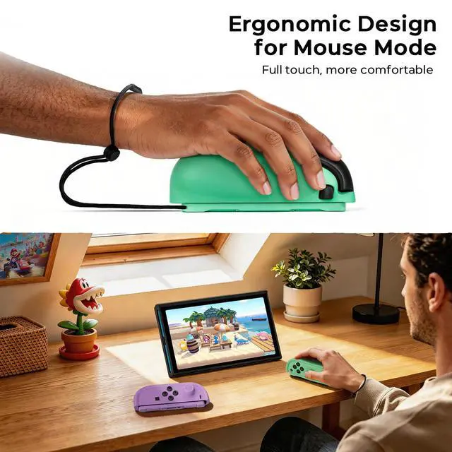 Alt view image 3 of 6 - P2 Split Grip Case for Nintendo Switch 2, Joy-Con Lock Firmly, Mouse Mode Patent Innovative Design, Comfort Ergonomic Grips, Enhance Gaming Experience, Anti-slip Sweatproof