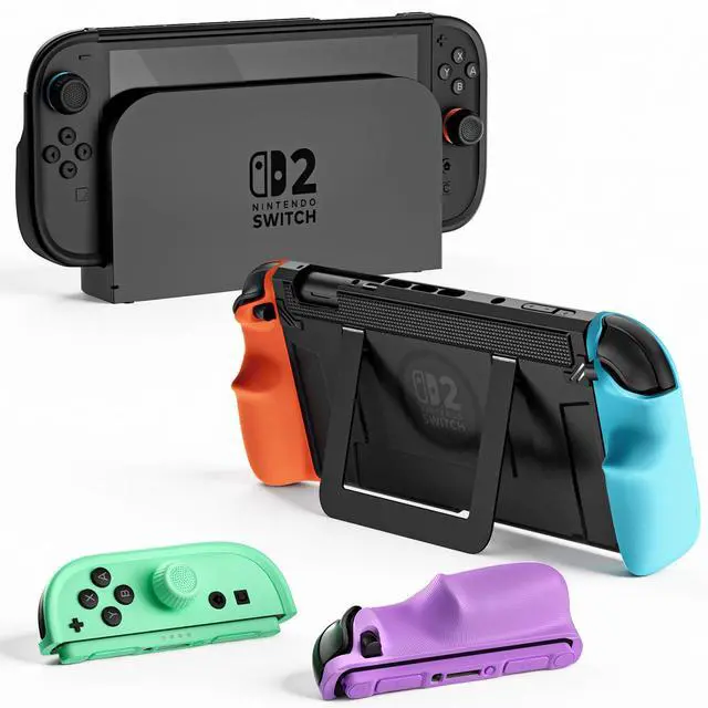 Alt view image 6 of 6 - P2 Split Grip Case for Nintendo Switch 2, Joy-Con Lock Firmly, Mouse Mode Patent Innovative Design, Comfort Ergonomic Grips, Enhance Gaming Experience, Anti-slip Sweatproof