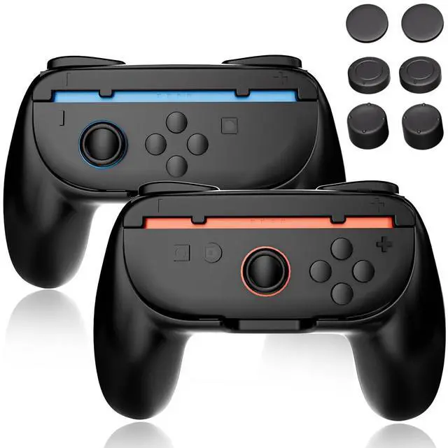 Main image of Joy-Con Grips for Nintendo Switch 2 (2025), 2 Pack Joycon Accessories for Multiplayer Game Friend Family Game Night Party, Larger SL SR Triggers Ergonomic Nintendo Switch 2 Joycon Grip & Thumb Grips