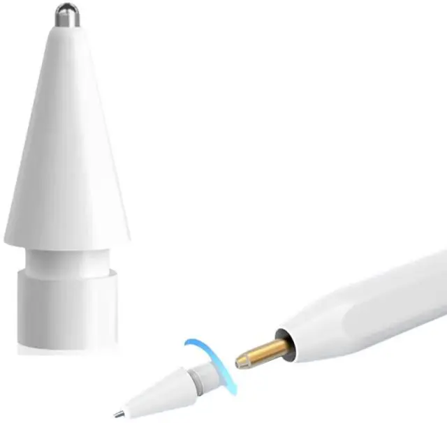 Main image of Replacement Tips Compatible with Apple Pencil Pro/2nd Gen/1st Gen/USB-C, Metal Nibs, Precise Control, Durable Finish, Premium Tech Accessories