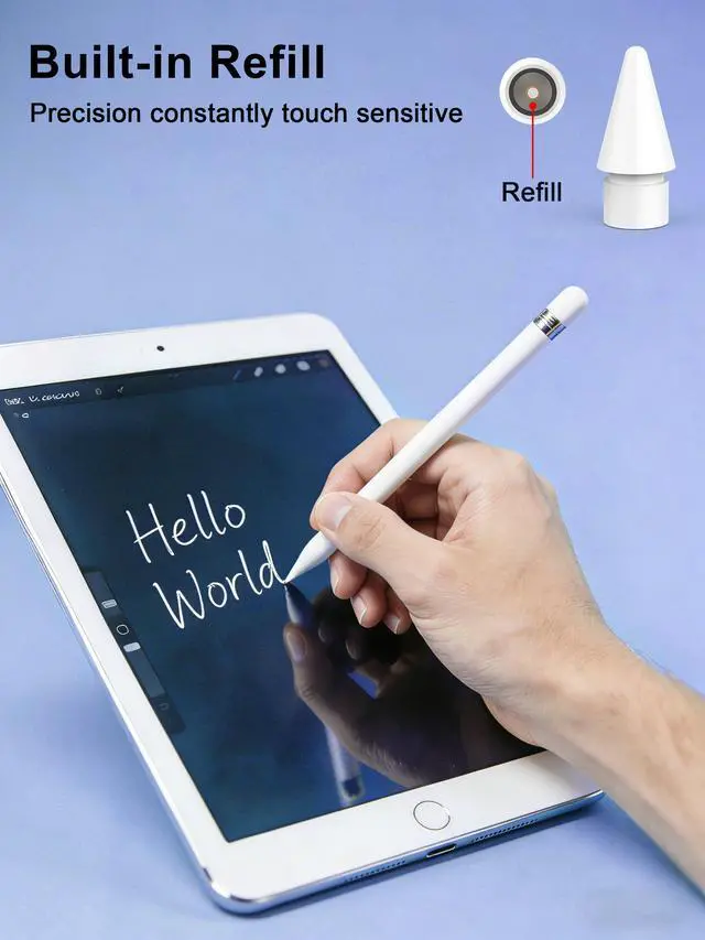 Alt view image 5 of 7 - 5 Pack Upgraded Replacement Tips for Apple Pencil Tips, Pencil Pro Tips Set
