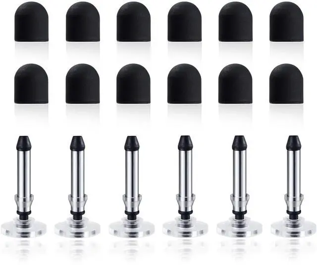 Main image of 0.26inch Replaceable Stylus Pen Rubber Tip and Transparent Disc Tips