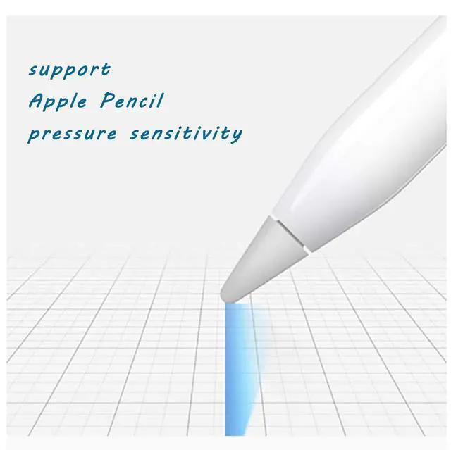 Alt view image 6 of 6 - Replacement Tips Compatible with Apple Pencil 2 Gen iPad Pro Pencil, Logitech Crayon Digital Pencil - Apple Pencil iPencil Nib for iPad Apple Pencil 1 st/Pencil 2 Gen White 4 Pack