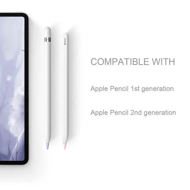 Alt view image 2 of 7 - Cover Compatible with Apple Pencil Tips Silicone Nib Cap Accessories for Apple Pencil 1st and 2nd Generation(30 PCS,Black)