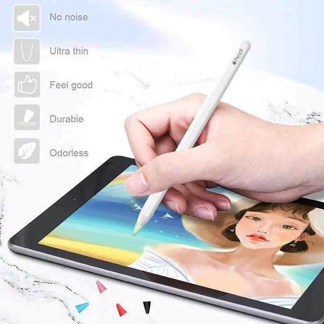 Alt view image 3 of 7 - Cover Compatible with Apple Pencil Tips Silicone Nib Cap Accessories for Apple Pencil 1st and 2nd Generation(30 PCS,Black)