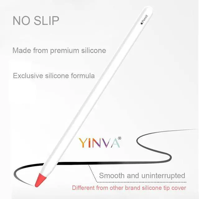 Alt view image 6 of 7 - Cover Compatible with Apple Pencil Tips Silicone Nib Cap Accessories for Apple Pencil 1st and 2nd Generation(30 PCS,Black)