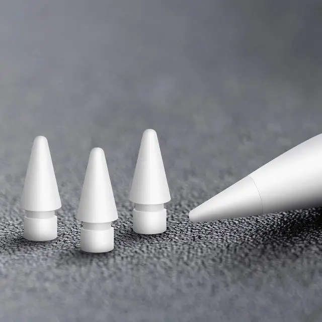 Alt view image 5 of 6 - 4 Pack Replacement Tips for Apple Pencil 1st Gen & 2nd Gen, Pen Nibs for iPad Pro Pencil- White