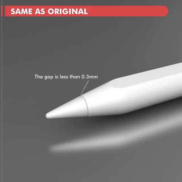 Alt view image 4 of 6 - 4 Pack Replacement Tips for Apple Pencil 1st Gen & 2nd Gen, Pen Nibs for iPad Pro Pencil- White