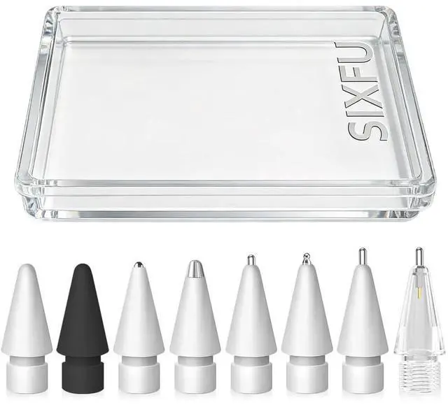 Main image of 8 Styles Tips for Apple Pencil Tip, Multiple Durable Tips for Apple Pencil Pro Tips for Apple Pen/USB-C/1st/2nd Generation, Accessories Compatible for iPad Pencil Tips